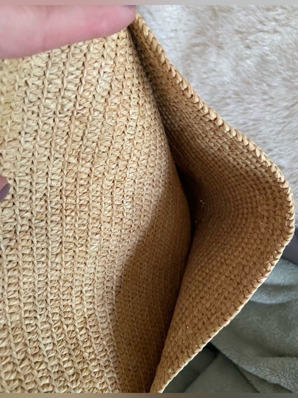 SEZANE RAFFIA PALOMA BASKET TOTE BAG ⚜️ - Picture 11 of 16